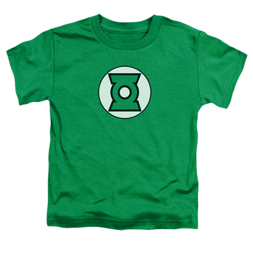 Kelly green toddler t-shirt with Green Lantern Logo graphic