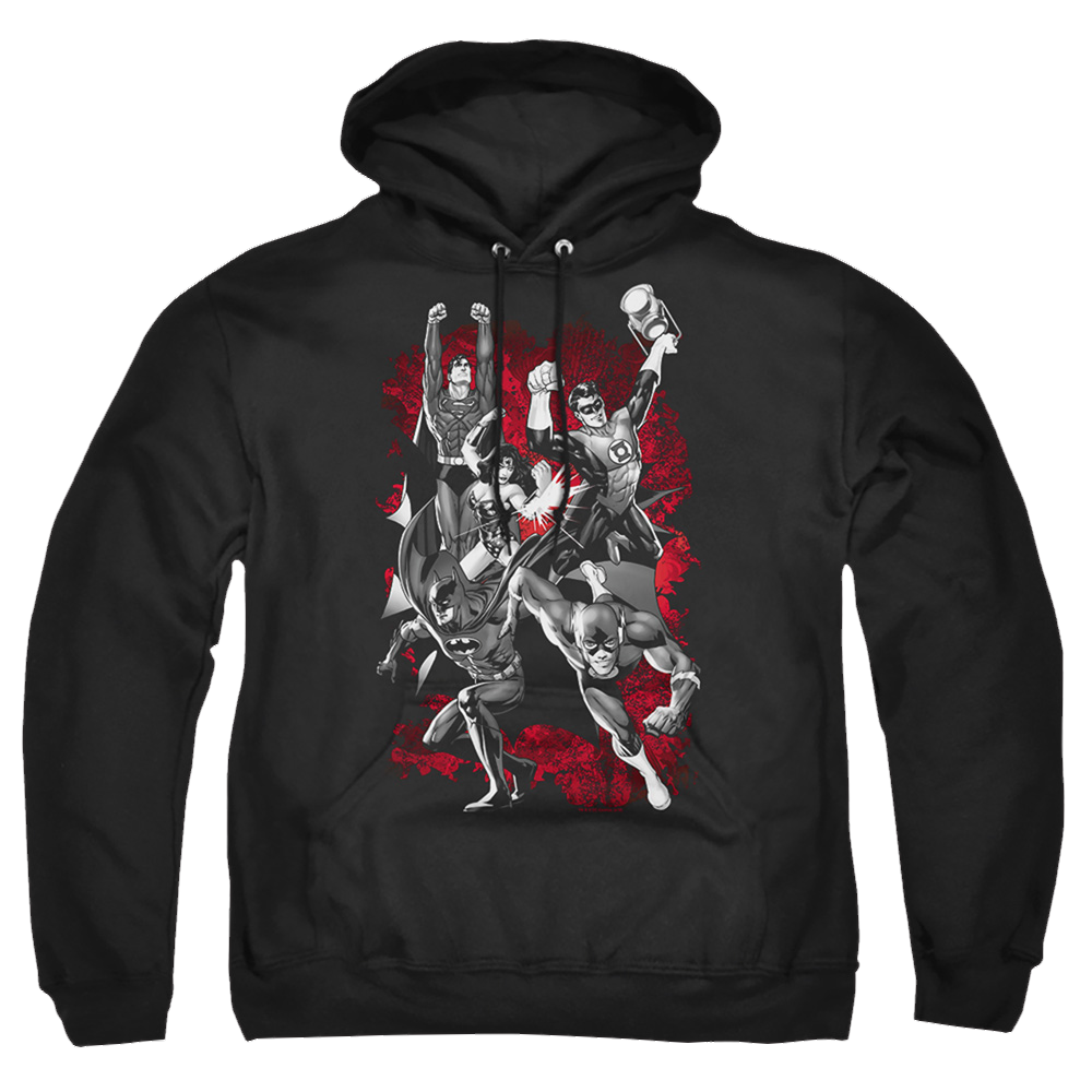 Justice League Jla Explosion Pullover Hoodie Pullover Hoodie Justice League