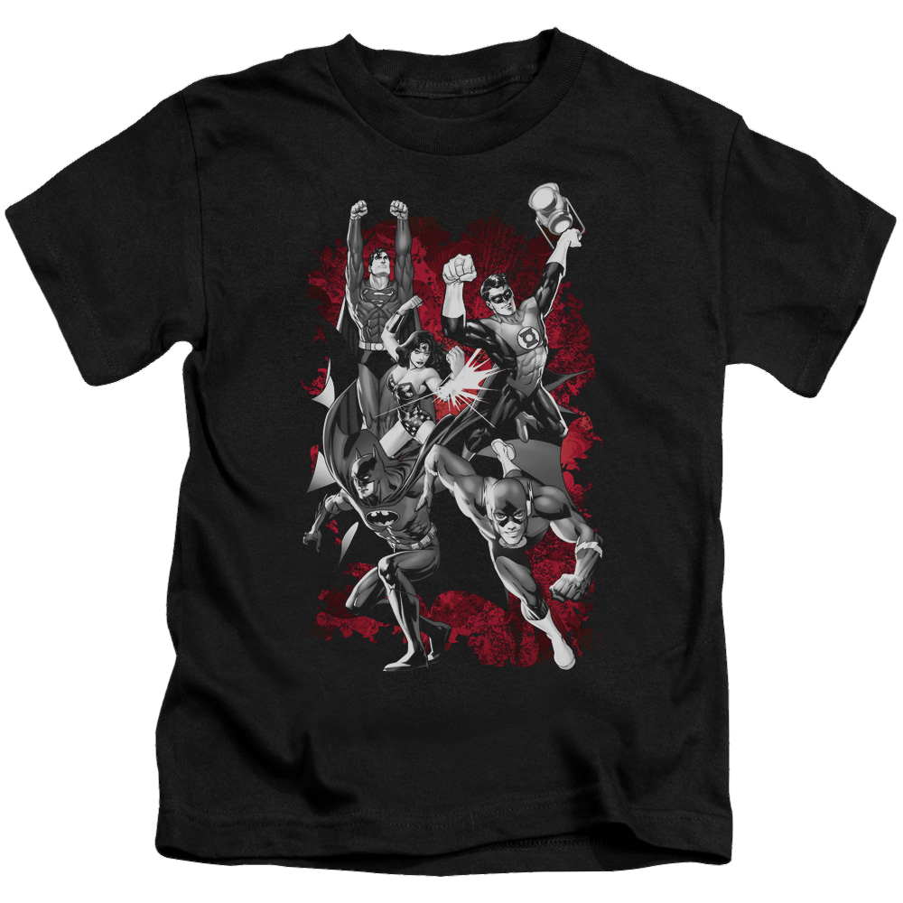 Justice League Jla Explosion - Kid's T-Shirt Kid's T-Shirt (Ages 4-7) Justice League