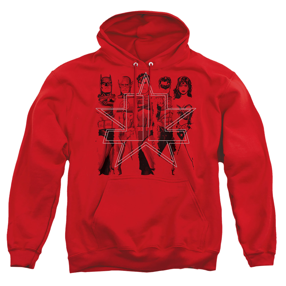 Justice League Five Stars Pullover Hoodie Pullover Hoodie Justice League