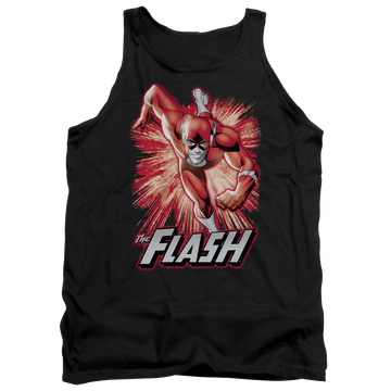 Black men's tank with Flash Red & Gray graphic