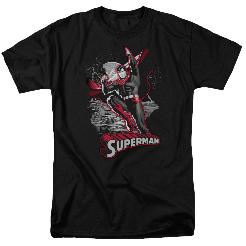Justice League Superman Red & Gray Men's Regular Fit T-Shirt Men's Regular Fit T-Shirt Superman