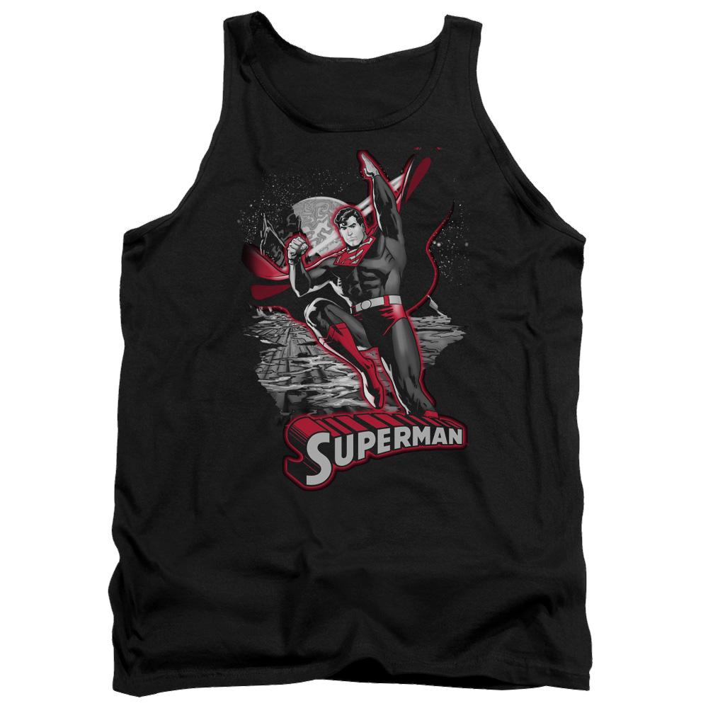 Justice League Superman Red & Gray Men's Tank Men's Tank Superman