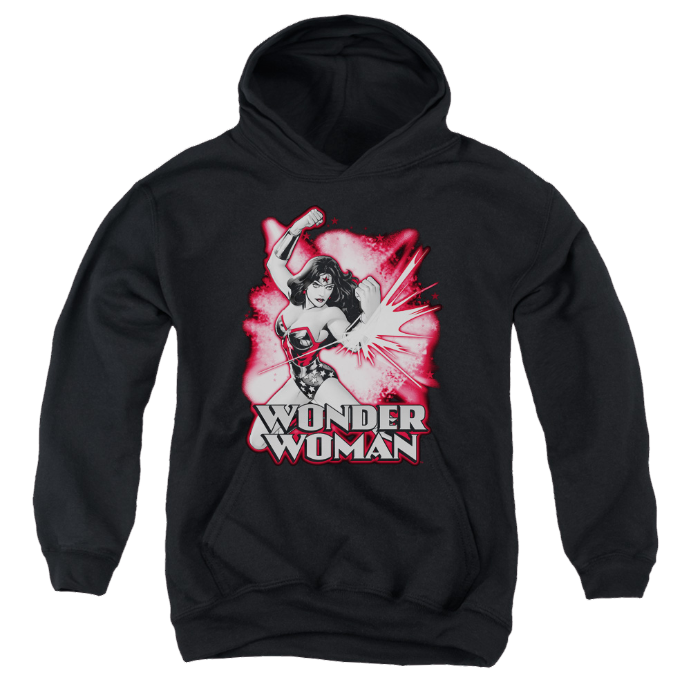 Wonder Woman Wonder Woman Red & Gray - Youth Hoodie Youth Hoodie (Ages 8-12) Wonder Woman