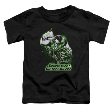 Black toddler t-shirt with Green Lantern Green & Gray graphic