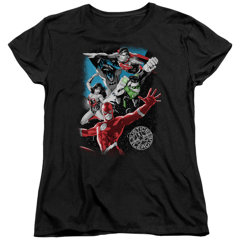 Justice League Galactic Attack Women's T-Shirt Women's T-Shirt Justice League