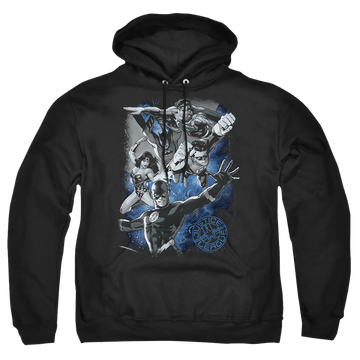 Justice League Galactic Attack Nebula Pullover Hoodie Pullover Hoodie Justice League