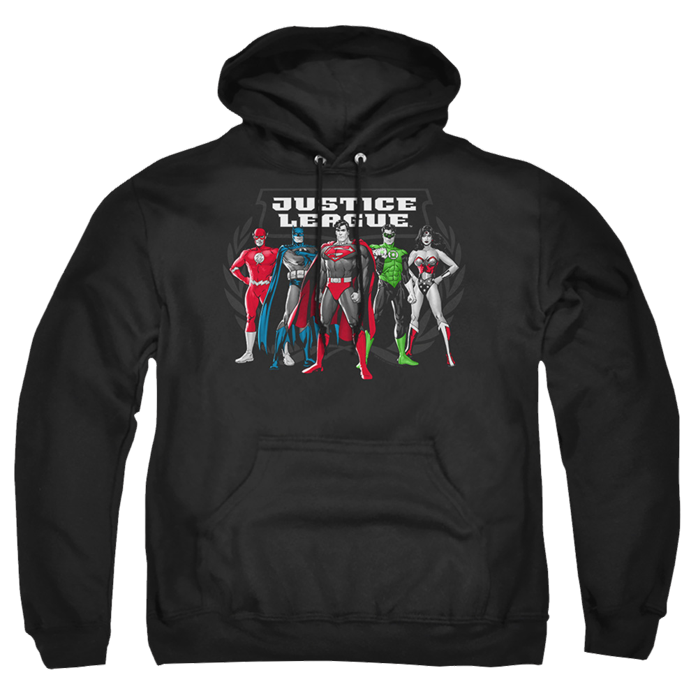 Justice League The Big Five Pullover Hoodie Pullover Hoodie Justice League