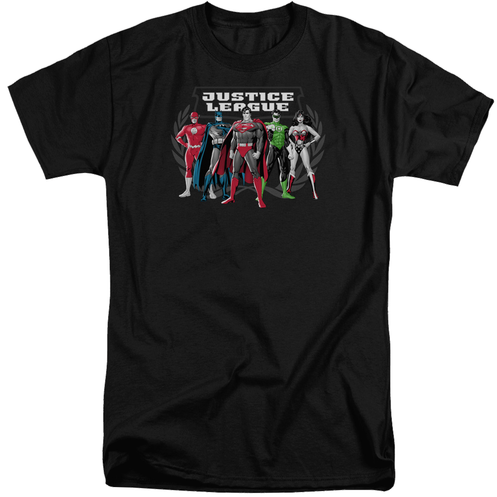 Justice League The Big Five Men's Tall Fit T-Shirt Men's Tall Fit T-Shirt Justice League