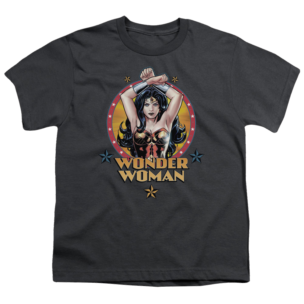 Wonder Woman Powerful Woman - Youth T-Shirt Youth T-Shirt (Ages 8-12) Wonder Woman