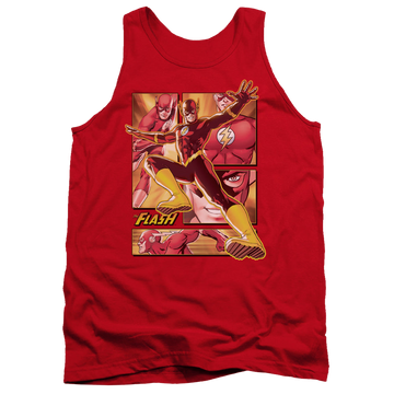Red men's tank with Flash graphic