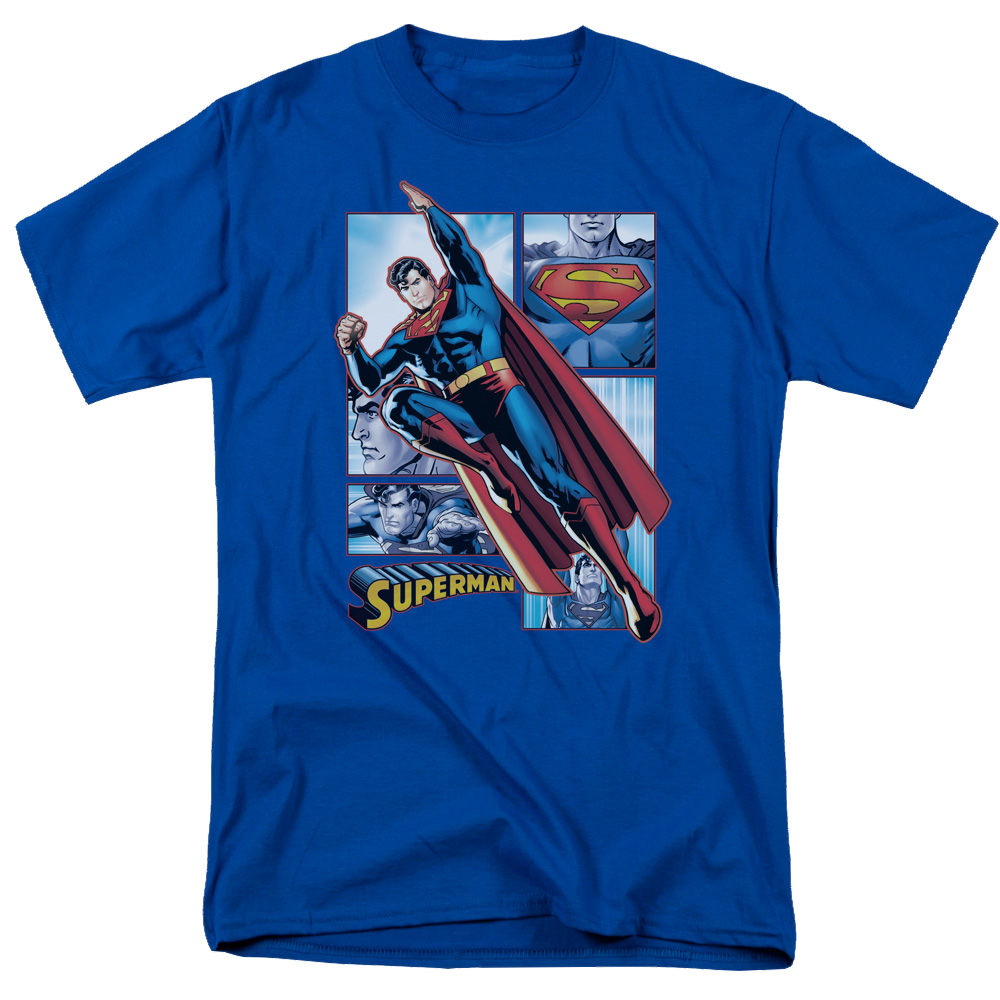 Justice League Superman Panels Men's Regular Fit T-Shirt Men's Regular Fit T-Shirt Superman