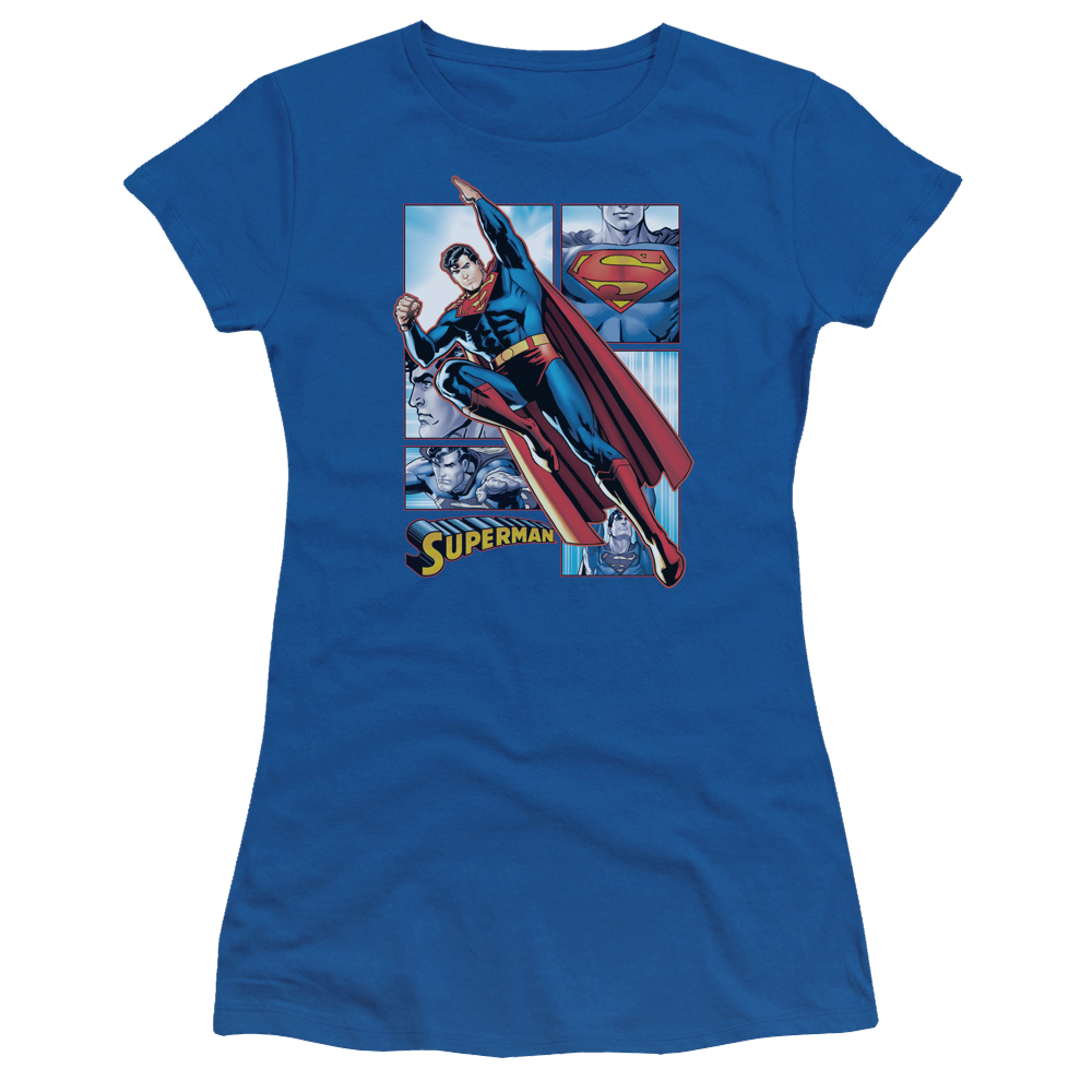 Justice League Superman Panels Juniors T-Shirt Juniors T-Shirt Superman