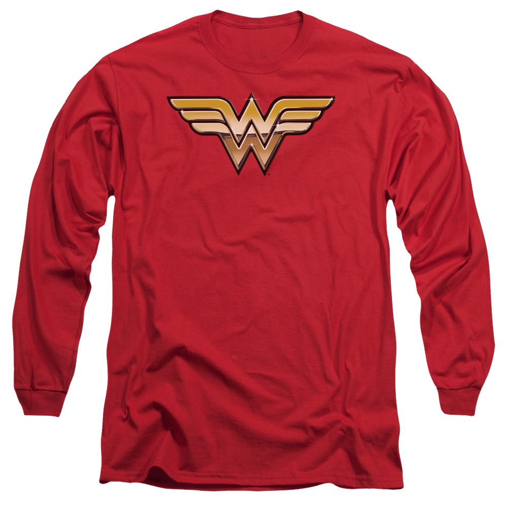 Justice League Golden Men's Long Sleeve T-Shirt Men's Long Sleeve T-Shirt Wonder Woman