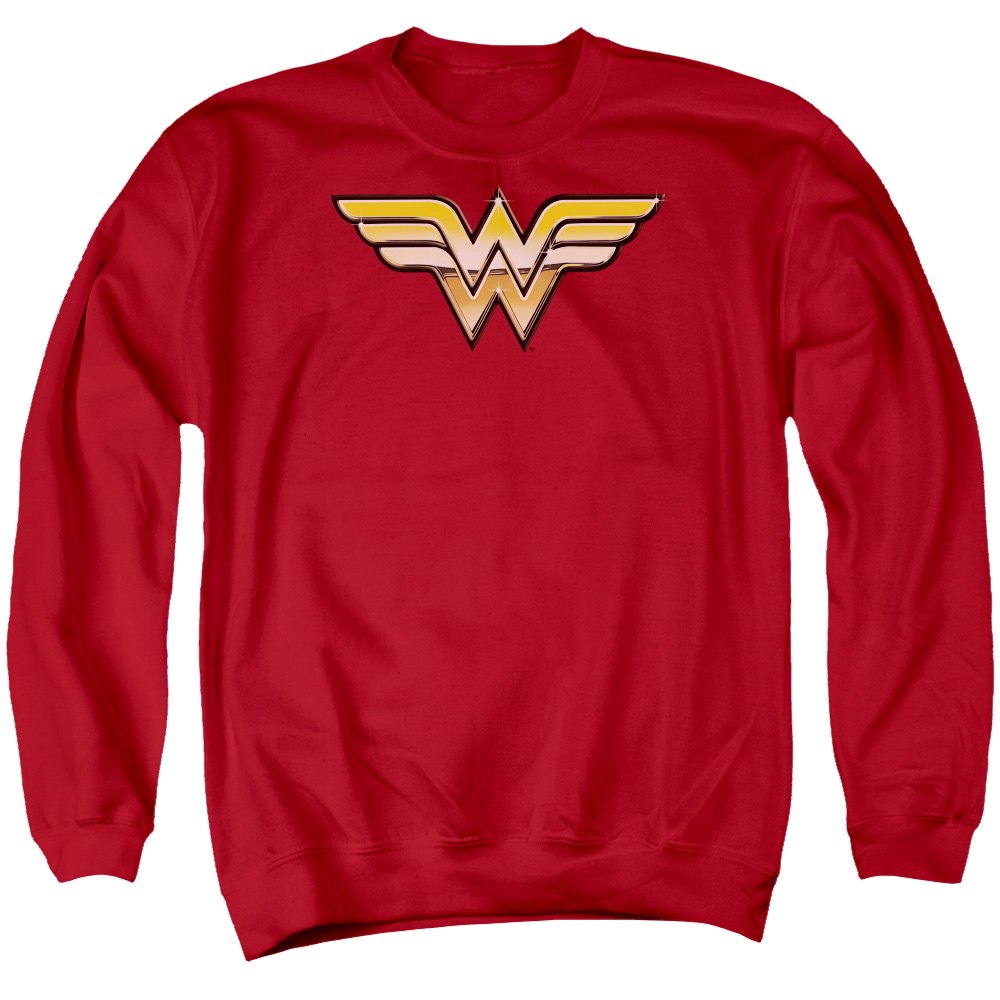 Justice League Golden Men's Crewneck Sweatshirt Men's Crewneck Sweatshirt Wonder Woman