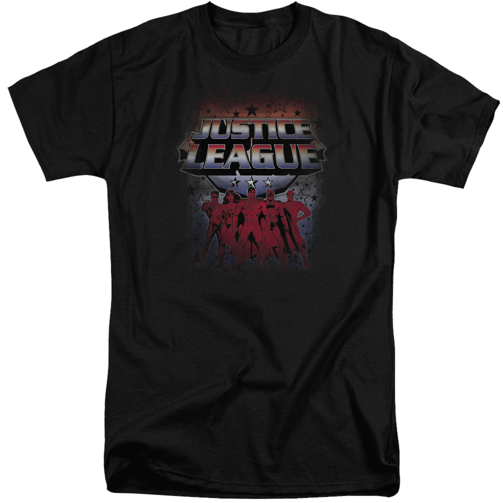 Justice League Star League Men's Tall Fit T-Shirt Men's Tall Fit T-Shirt Justice League