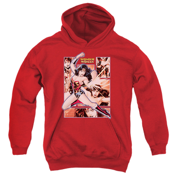 Wonder Woman Wonder Woman Panels - Youth Hoodie Youth Hoodie (Ages 8-12) Wonder Woman