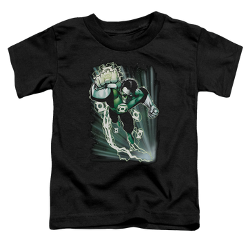 Black toddler t-shirt with Green Lantern Emerald Energy graphic