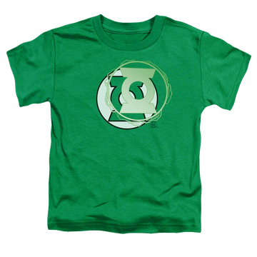Kelly green toddler t-shirt with Green Lantern Gl Energy Logo graphic