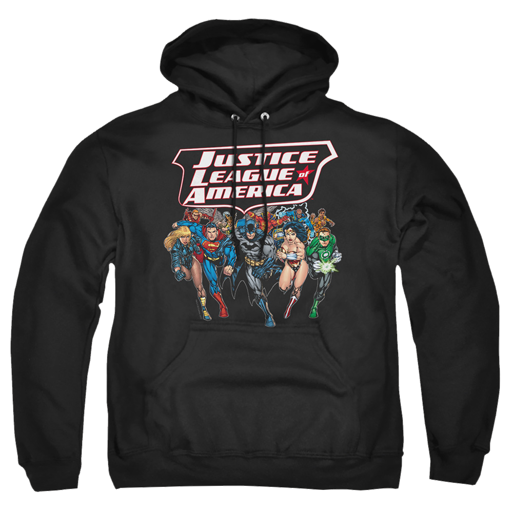 Justice League Charging Justice Pullover Hoodie Pullover Hoodie Justice League