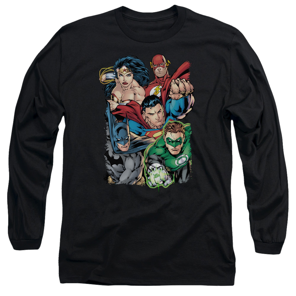 Justice League Break Free Men's Long Sleeve T-Shirt Men's Long Sleeve T-Shirt Justice League