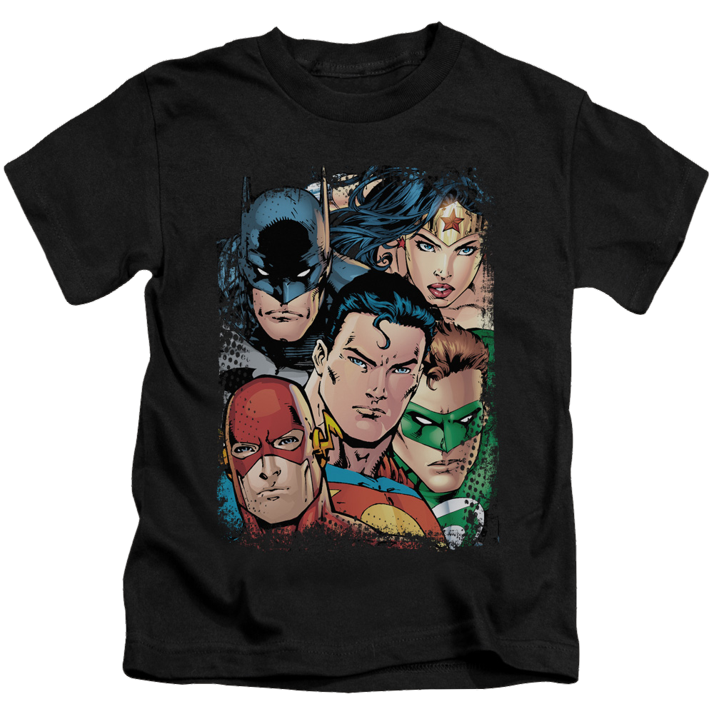 Justice League Up Close And Personal - Kid's T-Shirt Kid's T-Shirt (Ages 4-7) Justice League