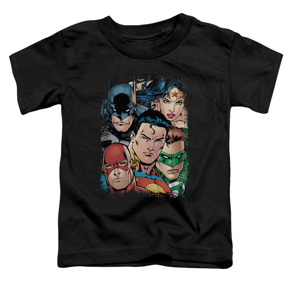 Justice League Up Close And Personal - Toddler T-Shirt Toddler T-Shirt Justice League