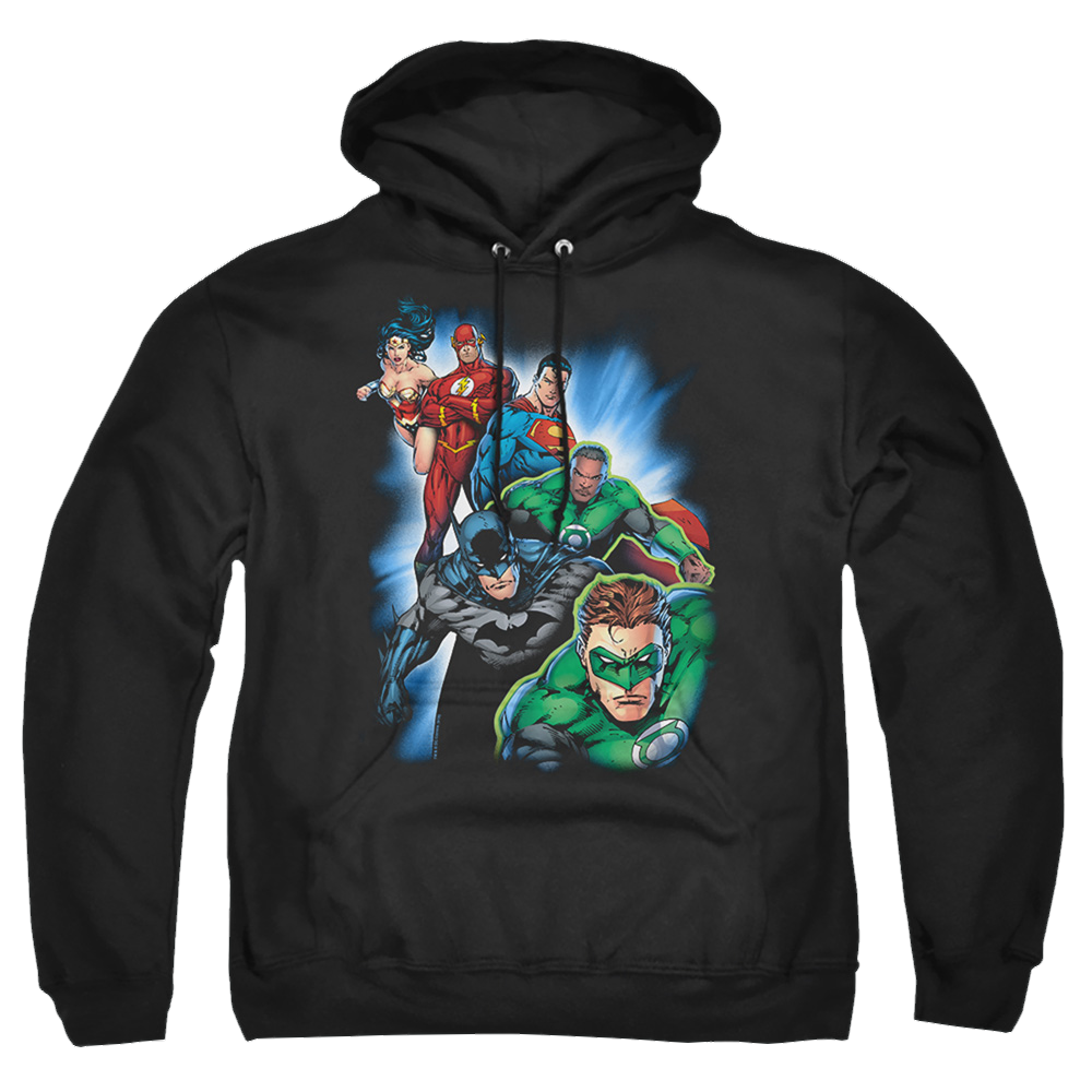 Justice League Heroes Unite Pullover Hoodie Pullover Hoodie Justice League