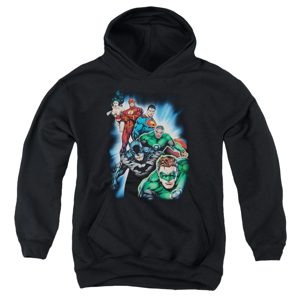 Justice League Heroes Unite - Youth Hoodie Youth Hoodie (Ages 8-12) Justice League