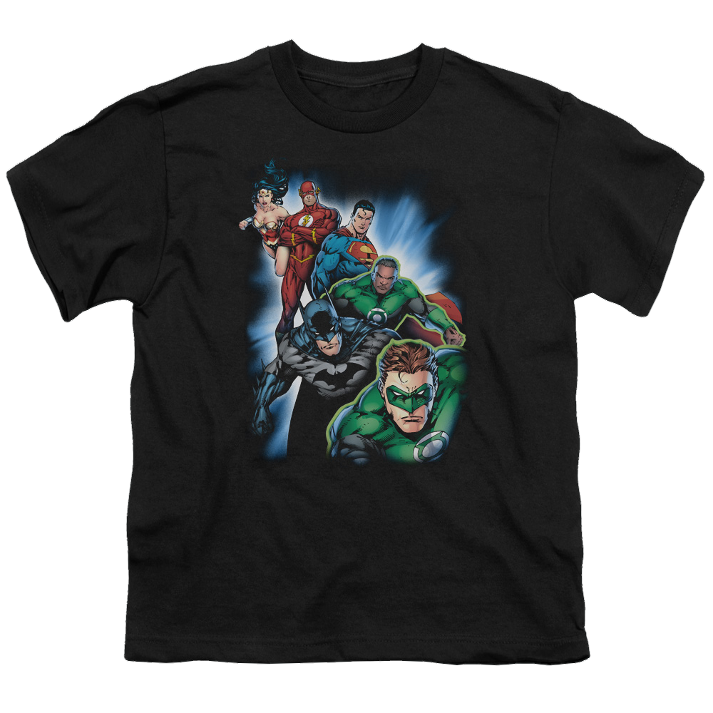 Justice League Heroes Unite - Youth T-Shirt Youth T-Shirt (Ages 8-12) Justice League