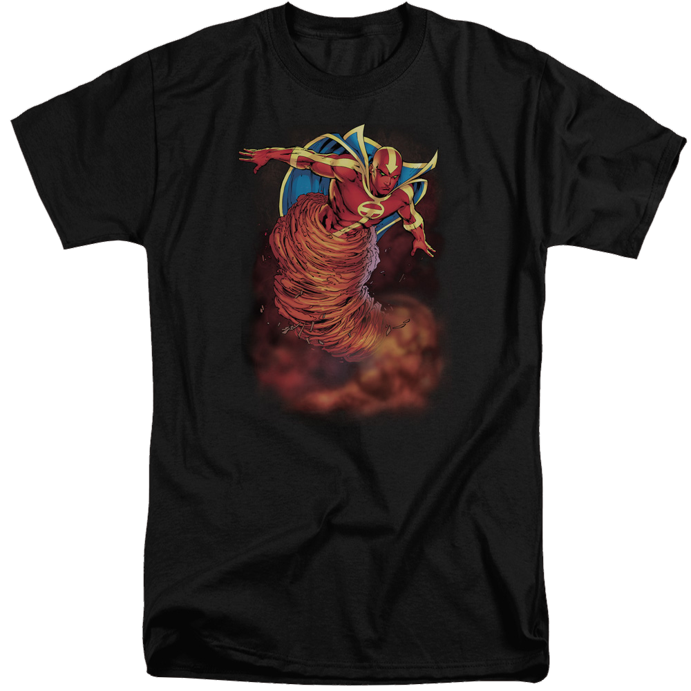 Justice League Tornado Cloud Men's Tall Fit T-Shirt Men's Tall Fit T-Shirt DC Comics