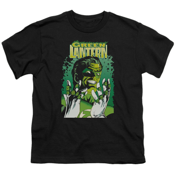 Black youth t-shirt for ages 8 to 12 with Green Lantern Gl #49 Cover graphic