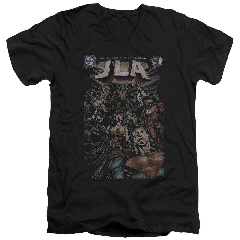 Justice League #1 Cover Men's V-Neck T-Shirt Men's V-Neck T-Shirt Justice League