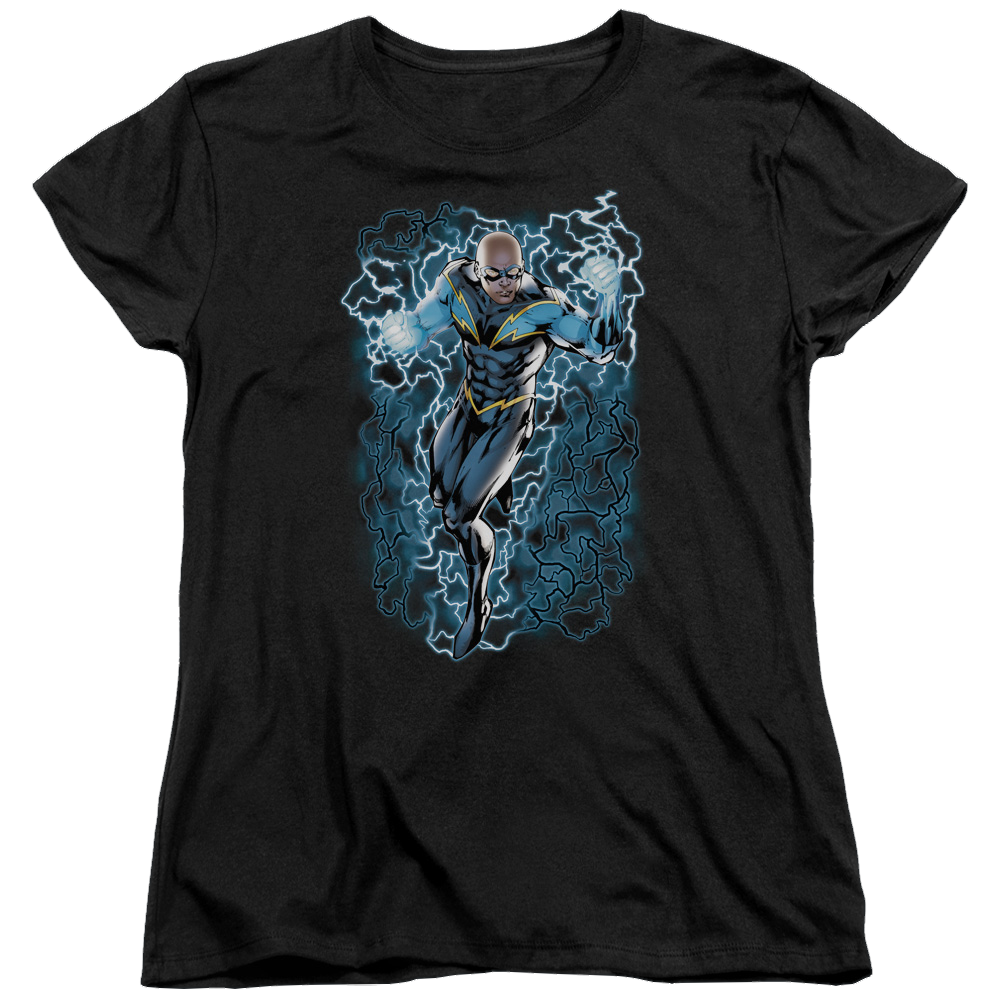 Justice League Black Lightning Bolts Women's T-Shirt Women's T-Shirt DC Comics