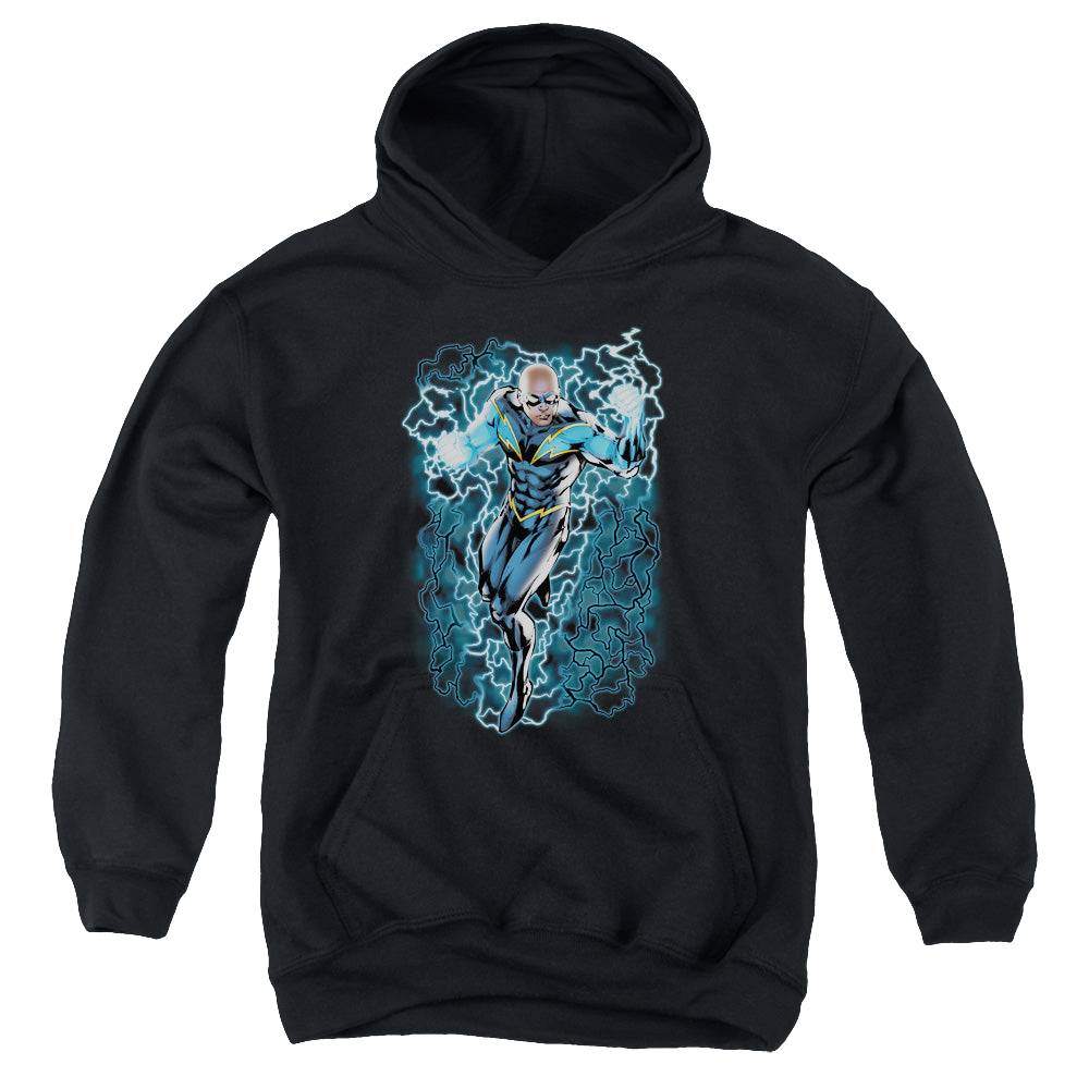 More DC Characters Black Lightning Bolts - Youth Hoodie Youth Hoodie (Ages 8-12) DC Comics