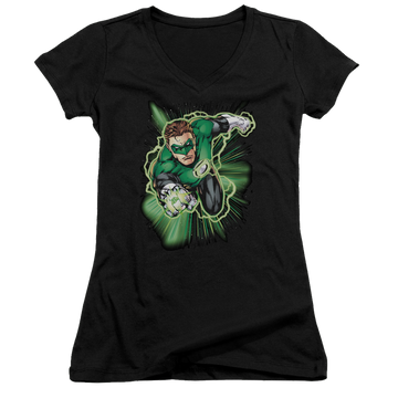 Green Lantern Green Lantern Energy - Juniors V-Neck T-Shirt Juniors V-Neck T-Shirt Green Lantern