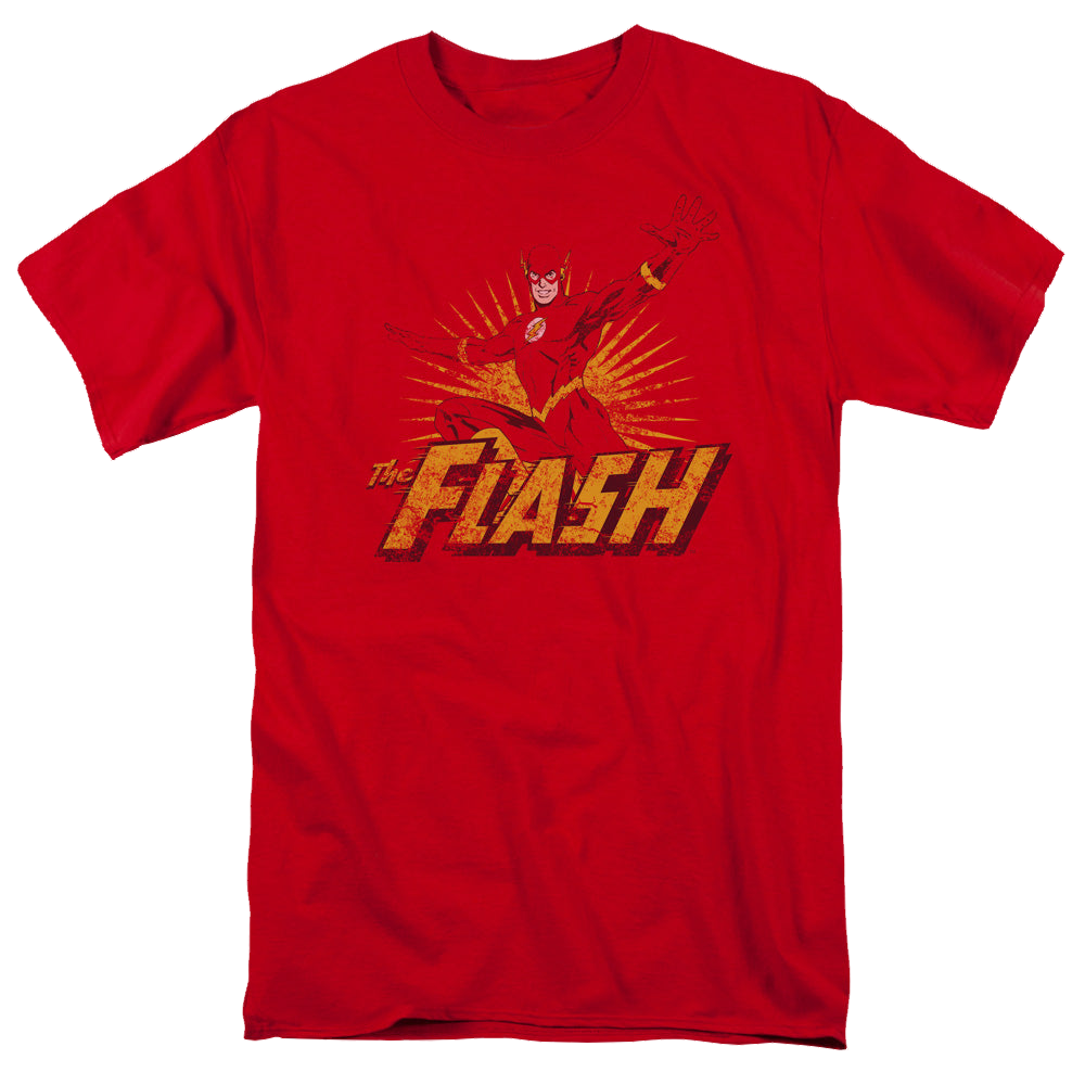 Flash, The Flash Rough Distress - Men's Regular Fit T-Shirt Men's Regular Fit T-Shirt The Flash