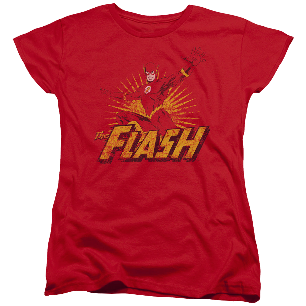 Flash, The Flash Rough Distress - Women's T-Shirt Women's T-Shirt The Flash