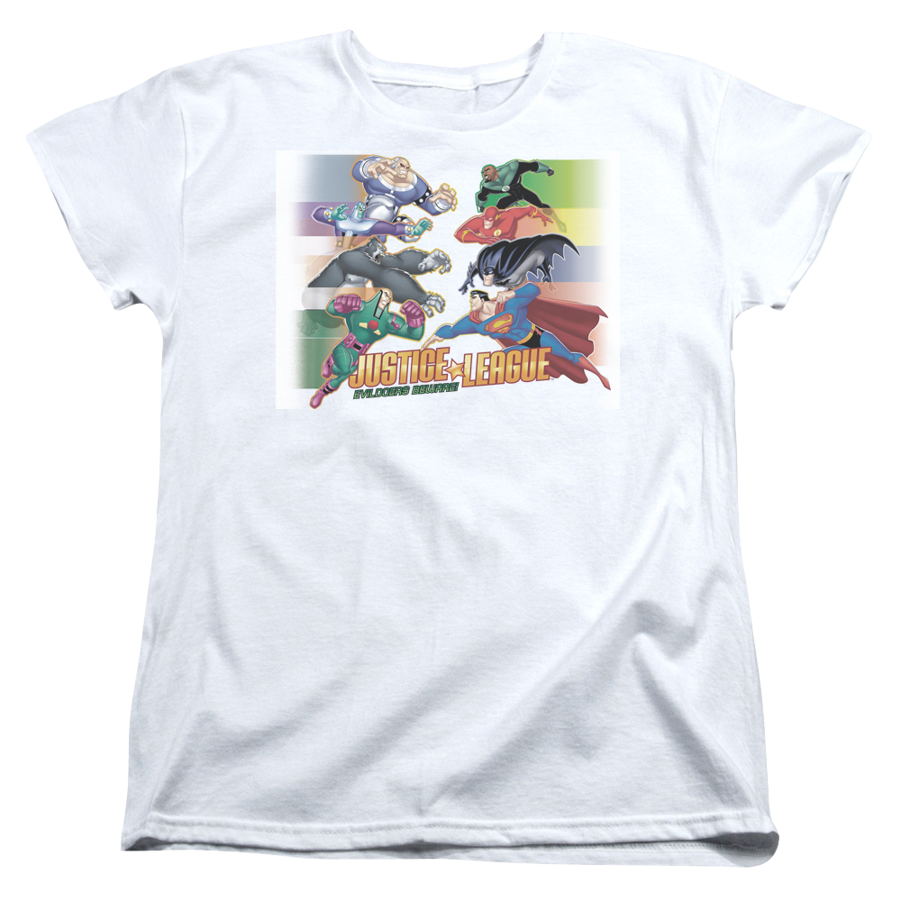 Justice League Evildoers Beware - Women's T-Shirt Women's T-Shirt Justice League