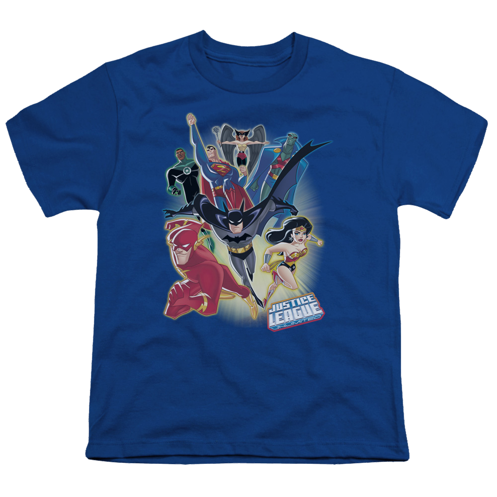 Justice League Unlimited - Youth T-Shirt Youth T-Shirt (Ages 8-12) Justice League