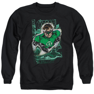 Green Lantern Green Lantern #1 Distress - Men's Crewneck Sweatshirt Men's Crewneck Sweatshirt Green Lantern