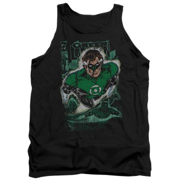 Green Lantern Green Lantern #1 Distress - Men's Tank Top Men's Tank Green Lantern