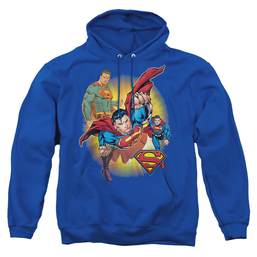 Justice League Superman Collage Pullover Hoodie Pullover Hoodie Superman