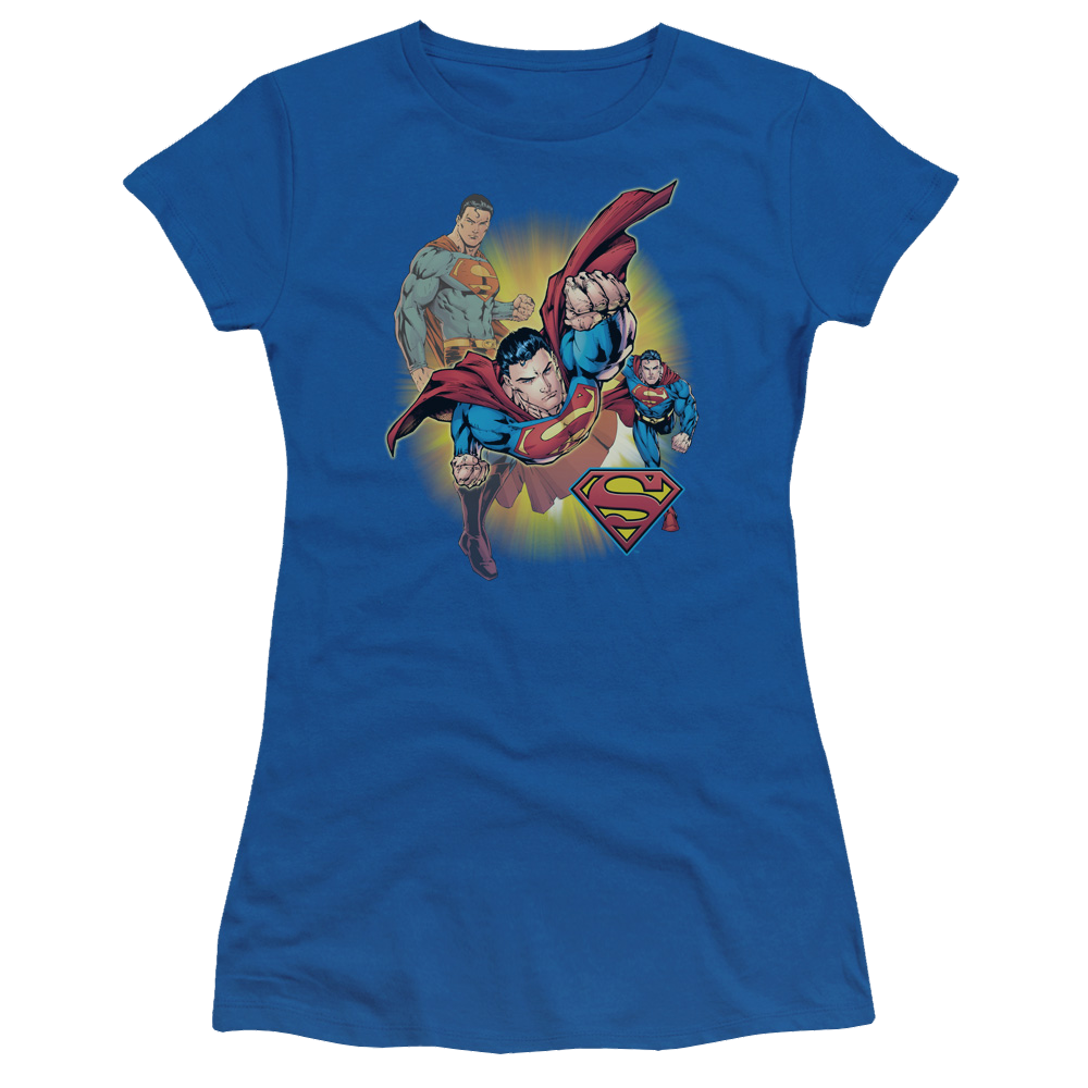Justice League Superman Collage Juniors T-Shirt Juniors T-Shirt Superman