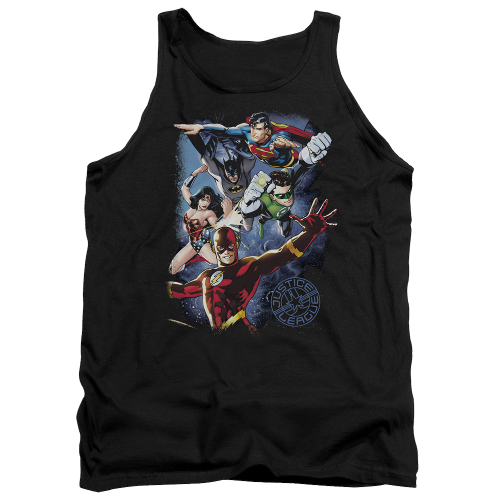 Justice League Galactic Attack Color Men's Tank Men's Tank Justice League