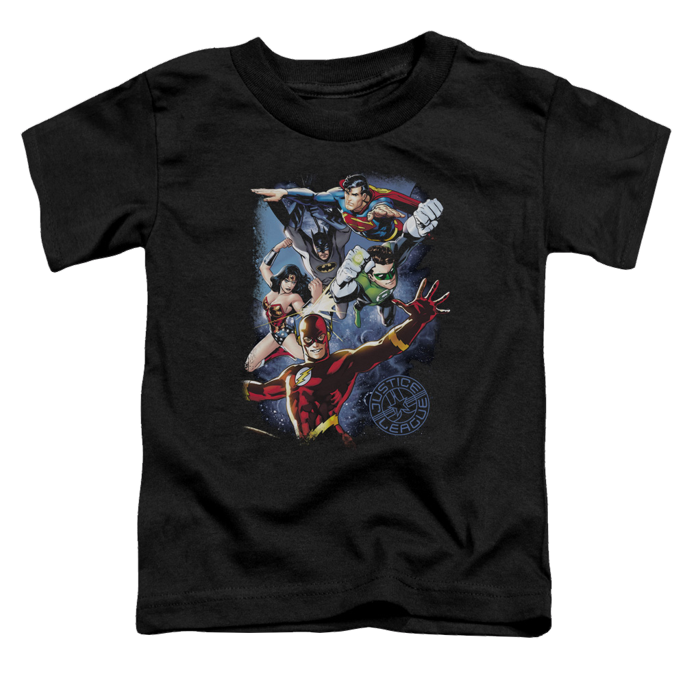 Justice League Galactic Attack Color - Toddler T-Shirt Toddler T-Shirt Justice League