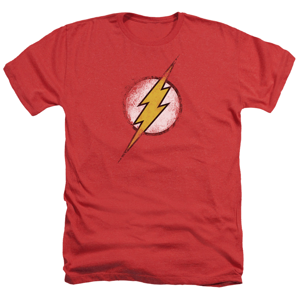 Flash, The Destroyed Flash Logo - Men's Heather T-Shirt Men's Heather T-Shirt The Flash