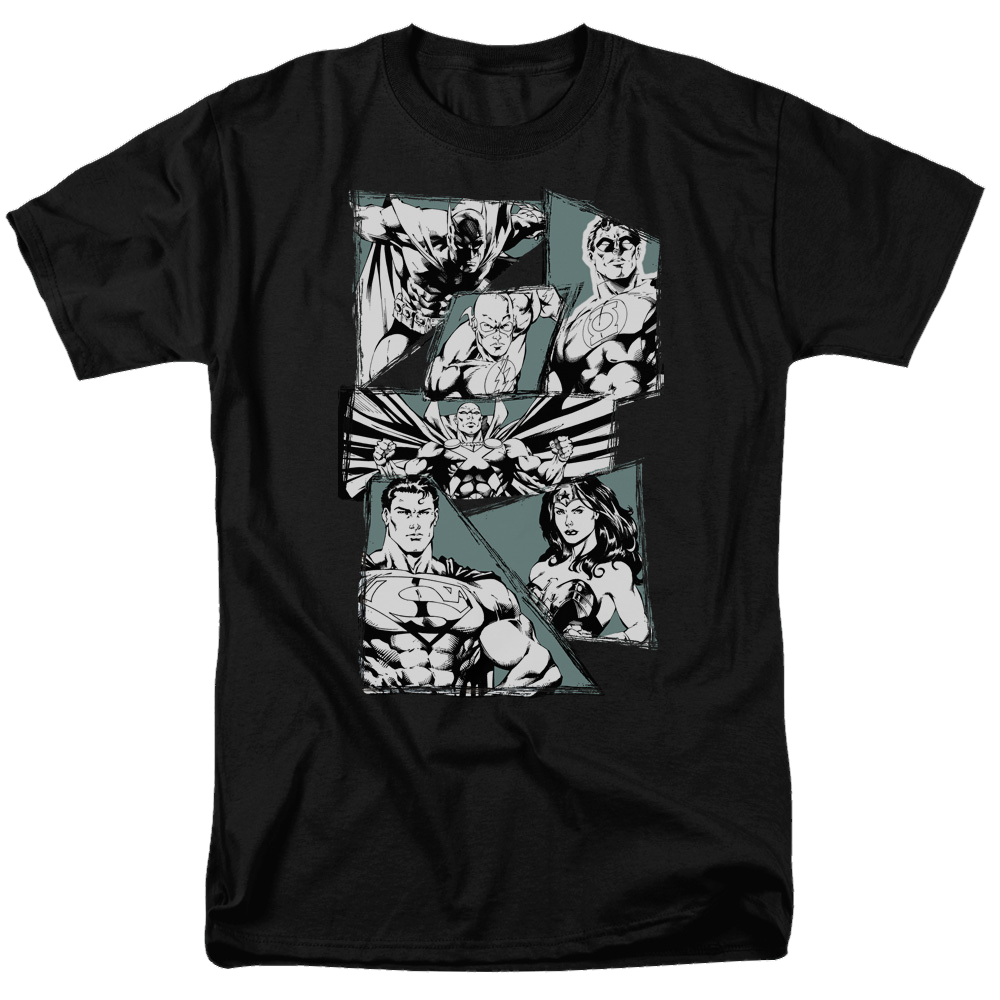 Justice League A Mighty League Men's Regular Fit T-Shirt Men's Regular Fit T-Shirt Justice League