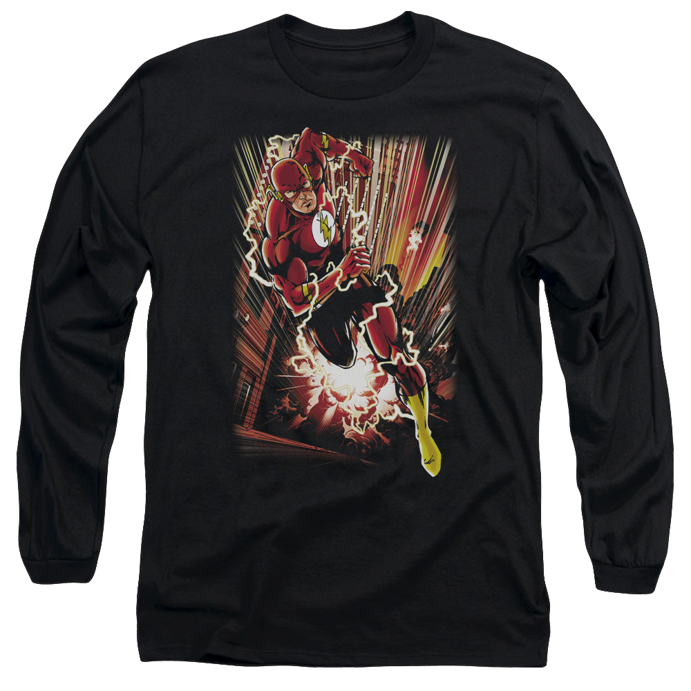 Flash, The Street Speed - Men's Long Sleeve T-Shirt Men's Long Sleeve T-Shirt The Flash