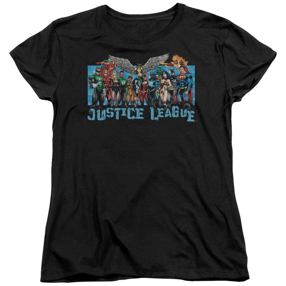 Justice League League Lineup Women's T-Shirt Women's T-Shirt Justice League
